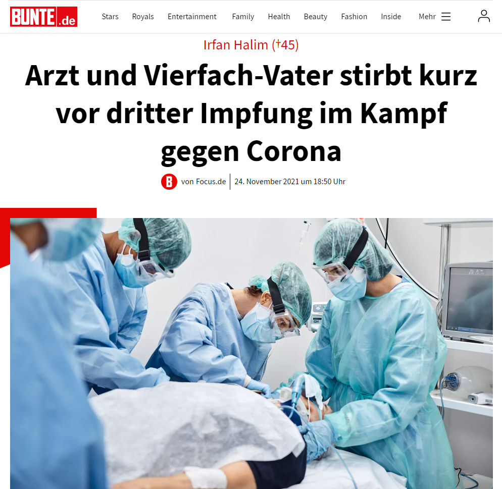 Familienvater und liebender Ehemann stirbt trotz Impfung an Corona
Nachdem er sich monatelang auf der Intensivstation um mit dem Coronavirus infizierten Menschen kümmerte, muss er sich selbst mit dem Virus angesteckt haben. Trotz doppelter Impfung brach der vierfache Vater am 10. September bei der Arbeit zusammen - sein Zustand kritisch.

Zwei Wochen nach dem besorgniserregenden Vorfall wurde Halim auf die Intensivstation nach London gebracht, wo er an ein Beatmungsgerät angeschlossen werden musste.

Er kämpfte hart, um wieder mit seinen Kindern, von denen das jüngste fünf Jahre alt ist, zusammen zu sein. Ein Kollege sagte der „Wales Online“: "Als Kämpfer hat er nie aufgegeben. Er hat immer daran geglaubt, dass er wieder gesund werden würde."

Nach zwei Monaten auf der Intensivstation wurde der Familie aber klar, dass man für den 45-Jährigen nichts mehr tun konnte. Er starb am 14. November in den Armen seiner Frau.


